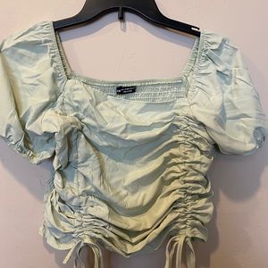 Off the shoulder mint top